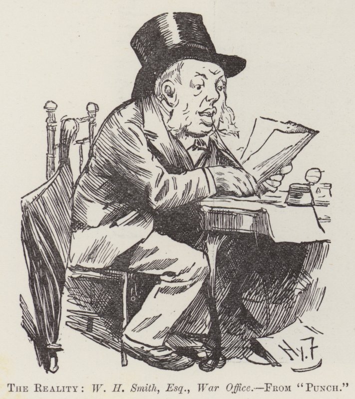 La realidad, W H Smith, Esquire, Oficina de Guerra de Harry Furniss