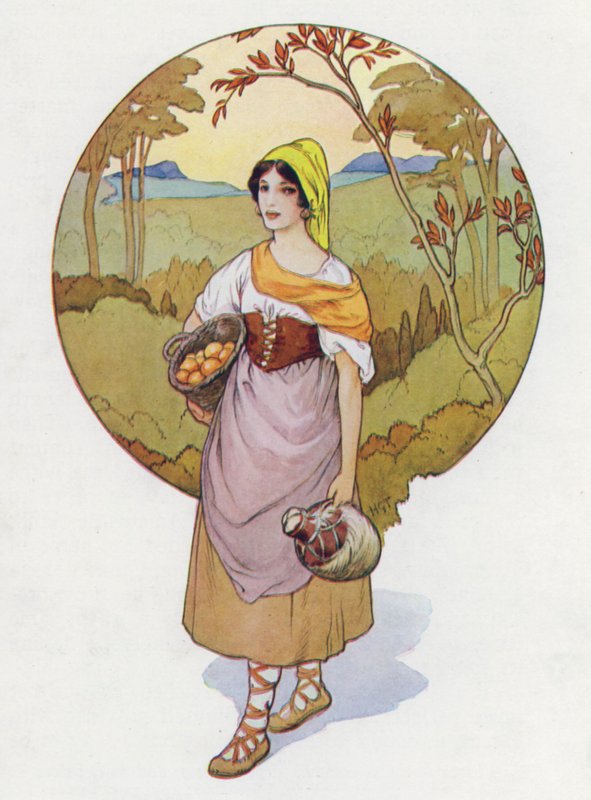 Ilustración para Don Quijote (litografía en color) de Harry George Theaker