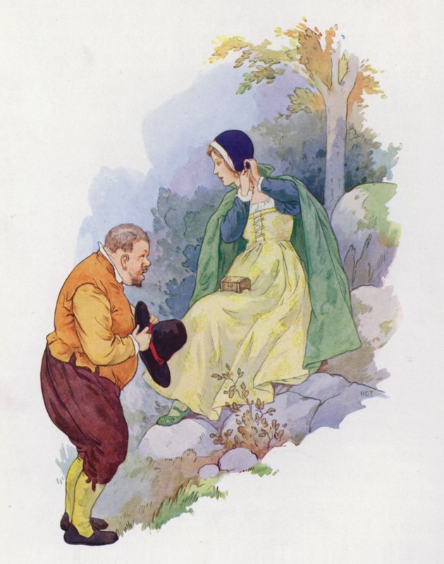Ilustración para Don Quijote (litografía en color) de Harry George Theaker