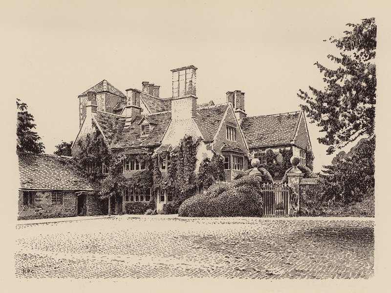 Cote House, Bampton, Oxfordshire (litografia en color) de Harry Percy Clifford