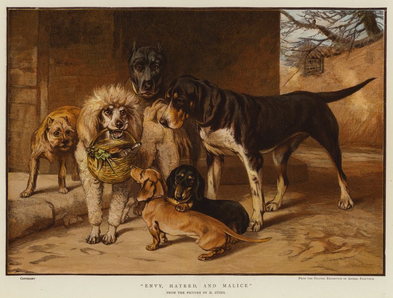 Envidia, odio y malicia de Heinrich Johann von Zugel