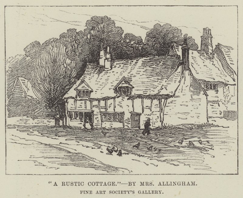 Una cabaña rústica de Helen Allingham