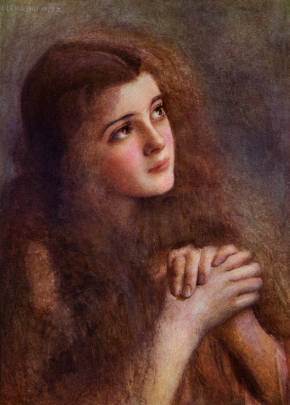Day Dreams (litografia en color) de Helena Horwitz