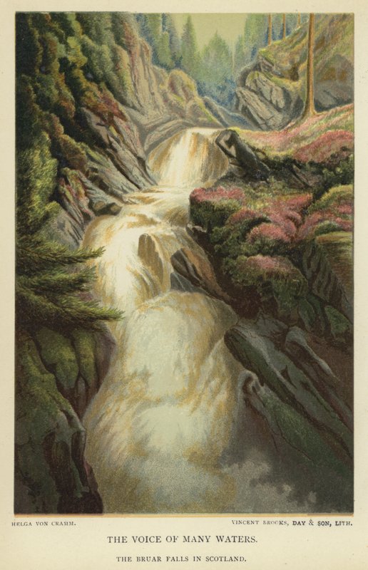 La voz de muchas aguas, las cataratas de Bruar en Escocia de Helga von Cramm