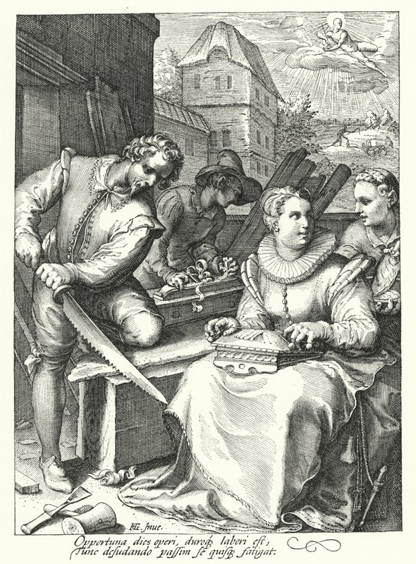 Mediodía de Hendrik (after) Goltzius