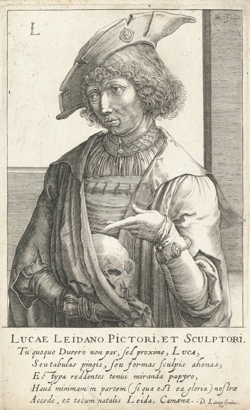 Lucas van Leyden, grabador y pintor holandés de Hendrik I Hondius
