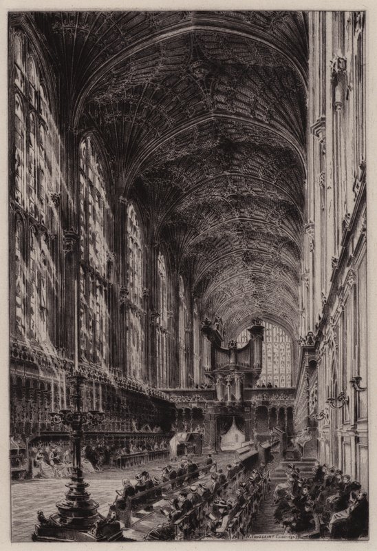 Cambridge: Interior de la Capilla del King