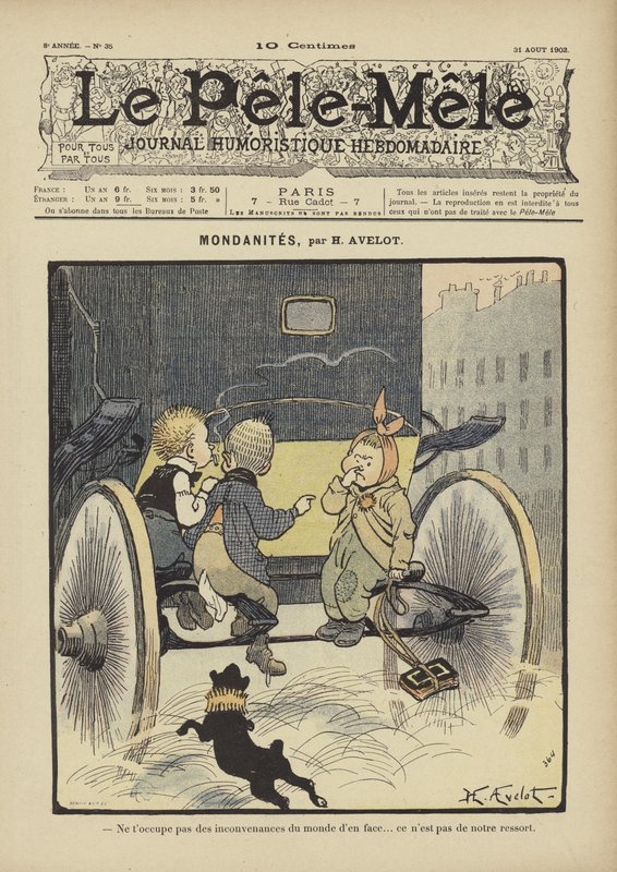 Mundanidades. Ilustración para Le Pele-Mele, 1902 de Henri Avelot