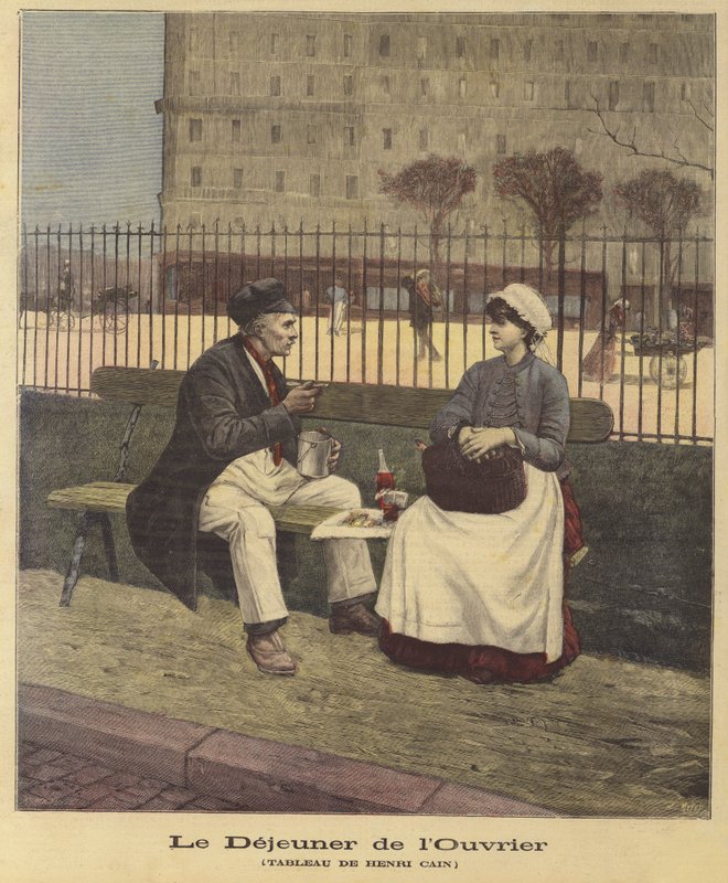 El almuerzo de los trabajadores de Henri Cain
