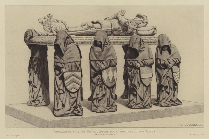 Tumba de Philippe Pot, Gran Senescal de Borgoña, siglo XV de Henri Charles Guérard
