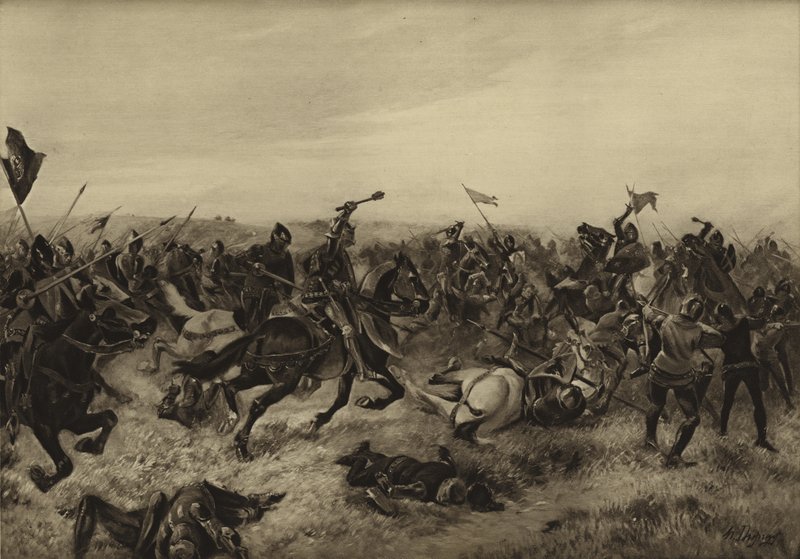 Batalla de Agincourt; 1415 de Henri Louis Dupray