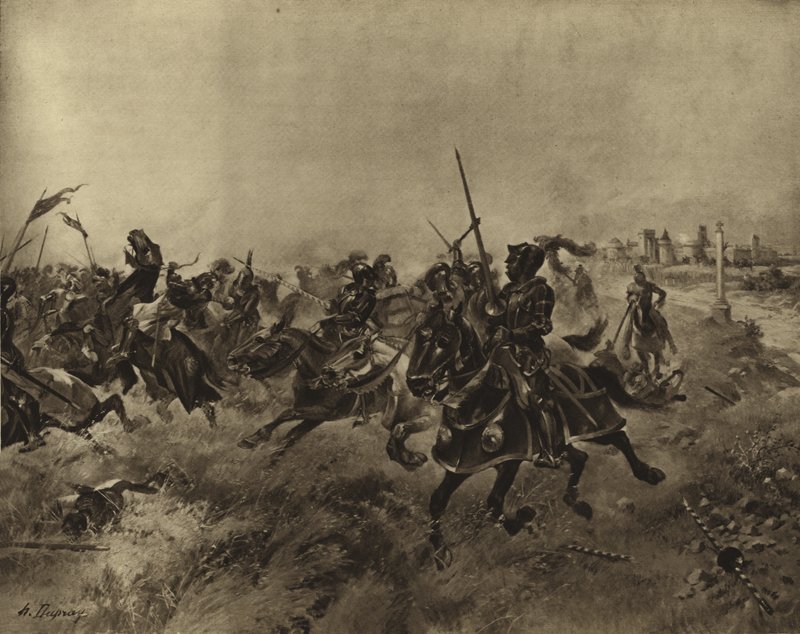 Batalla de los Espolones, 1513 de Henri Louis Dupray
