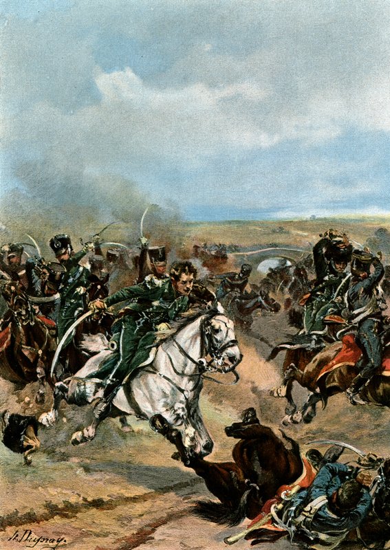 Heroísmo de los oficiales del 20º Cazadores de Henri Louis Dupray