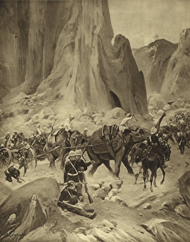 La guerra de Abisinia, 1868 de Henri Louis Dupray