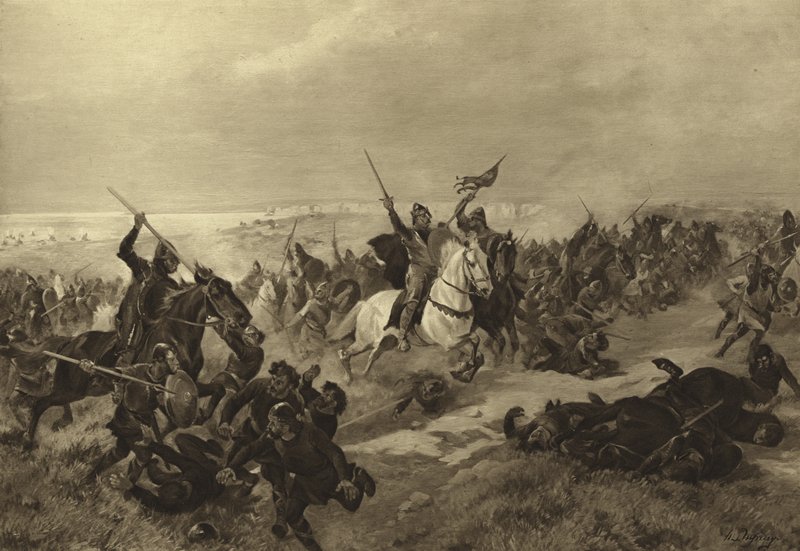La Batalla de Hastings, 1066 de Henri Louis Dupray