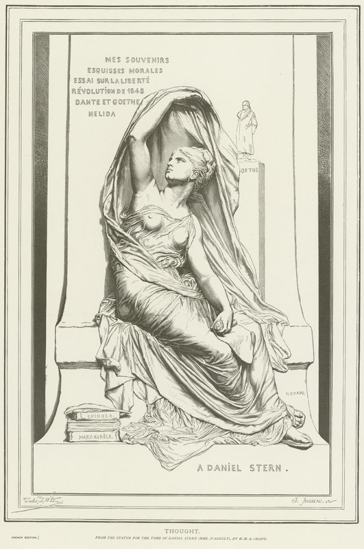 Alegoría del Pensamiento de Henri Michel Antoine Chapu