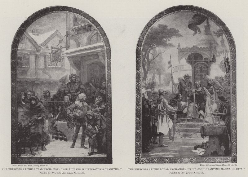 Los Frescos en el Royal Exchange de Henrietta Rae