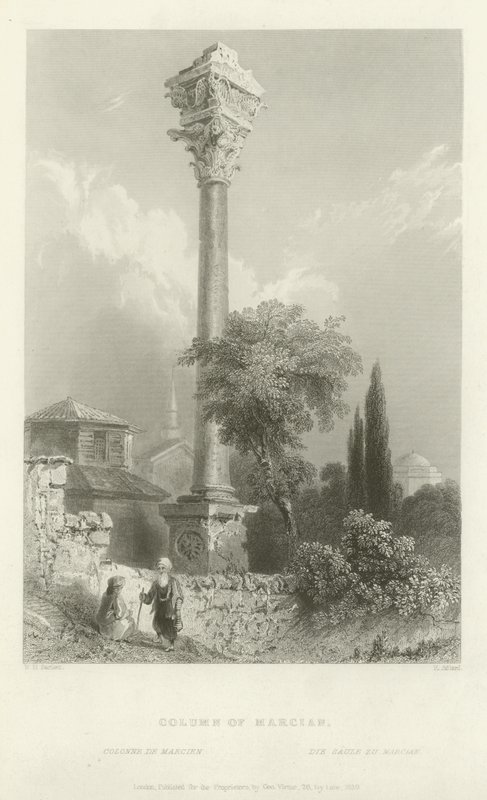 Columna de Marciano, Constantinopla, 1839 de Henry Adlard