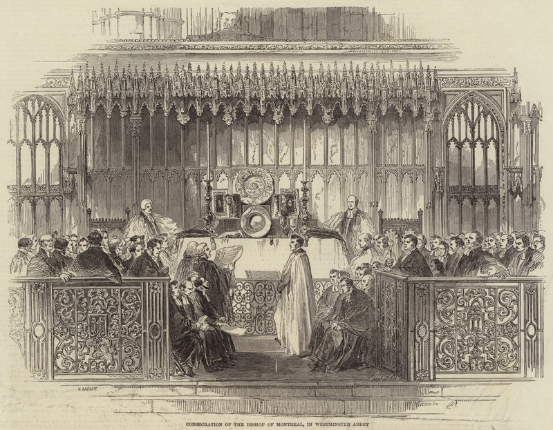 Consagración del obispo de Montreal, en la Abadía de Westminster de Henry Anelay