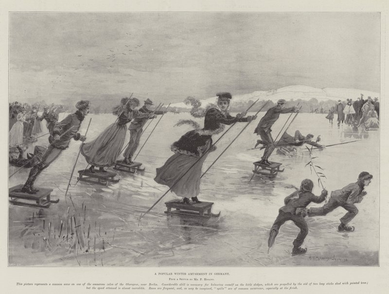 Una Diversión Invernal Popular en Alemania de Henry Charles Seppings Wright
