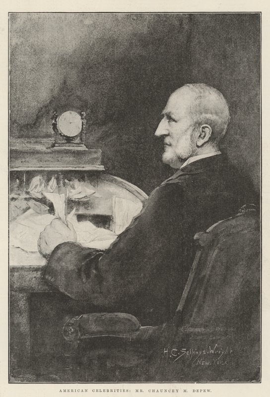 Celebridades americanas, Sr. Chauncey M. Depew de Henry Charles Seppings Wright