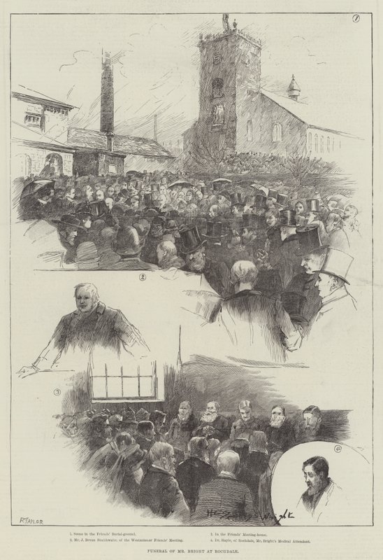 Funeral de Mr Bright en Rochdale de Henry Charles Seppings Wright