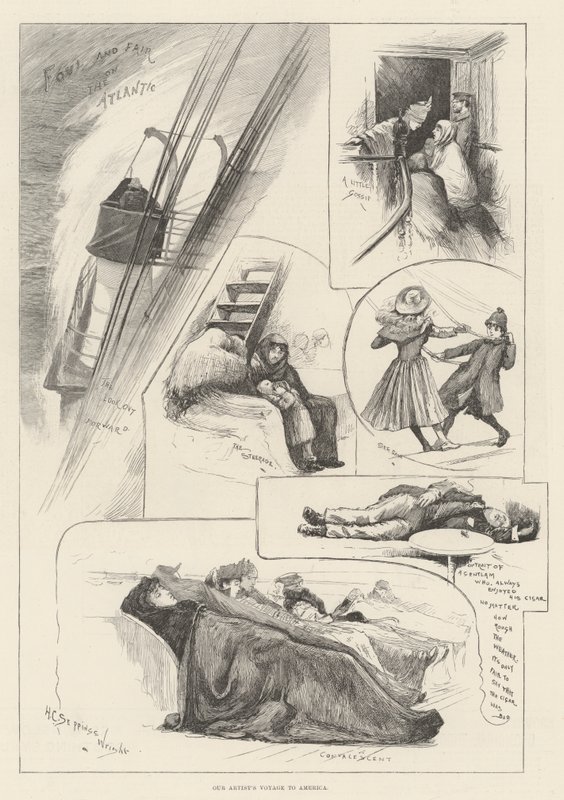 El viaje de nuestro artista a América de Henry Charles Seppings Wright