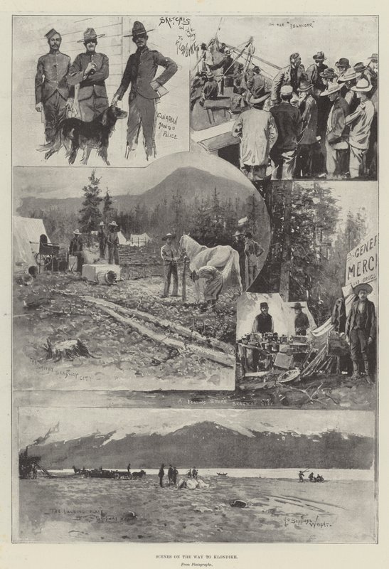 Escenas en el camino a Klondike de Henry Charles Seppings Wright
