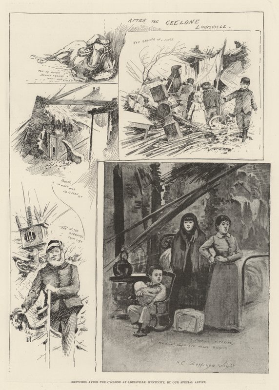 Bocetos después del Ciclón en Louisville, Kentucky de Henry Charles Seppings Wright