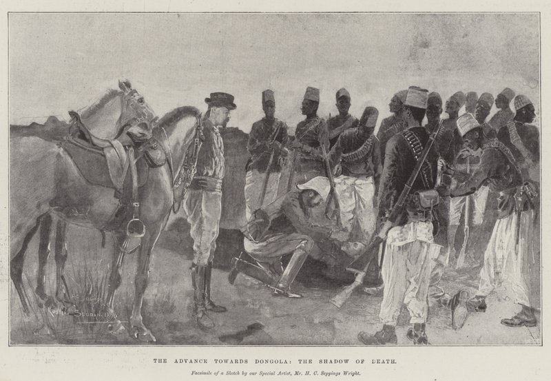 El avance hacia Dongola, la sombra de la muerte de Henry Charles Seppings Wright