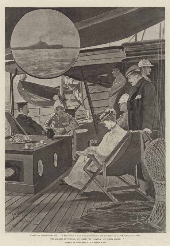 La Expedición Ashanti, a bordo del Loanda en Sierra Leona de Henry Charles Seppings Wright