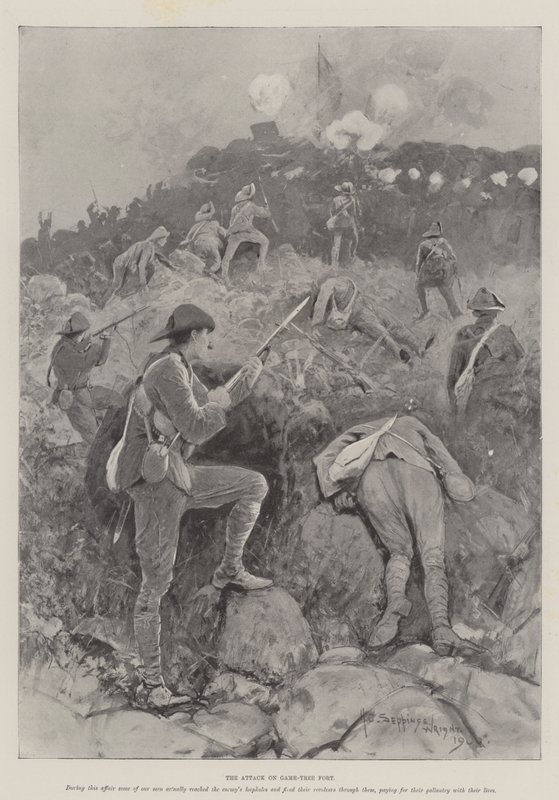 El ataque al Fuerte Game-Tree de Henry Charles Seppings Wright