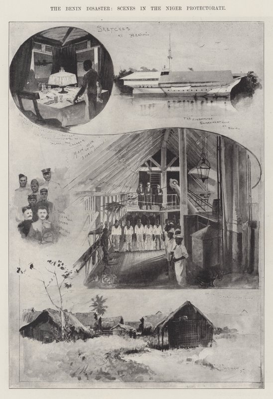 El desastre de Benín, escenas en el Protectorado del Níger de Henry Charles Seppings Wright