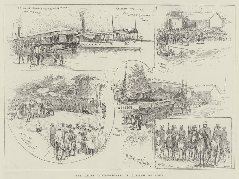 El Comisionado Jefe de Birmania en Gira de Henry Charles Seppings Wright