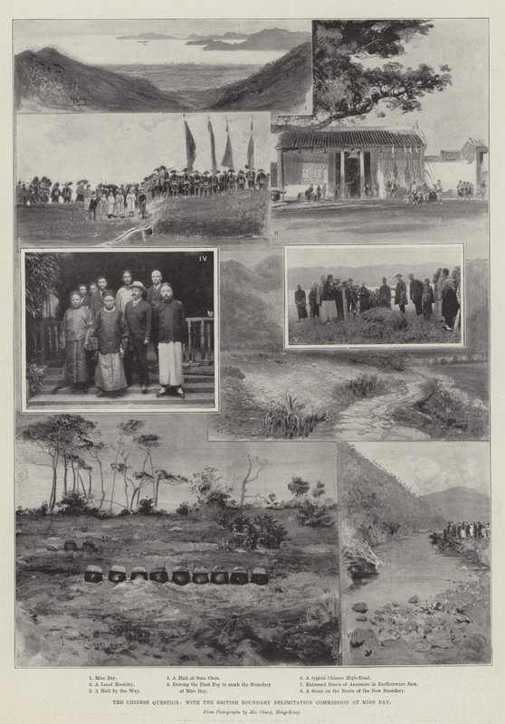 La cuestión china, con la Comisión Británica de Delimitación de Fronteras en la Bahía de Mirs de Henry Charles Seppings Wright