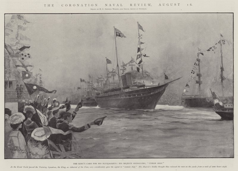 La Revisión Naval de la Coronación, 16 de agosto de Henry Charles Seppings Wright