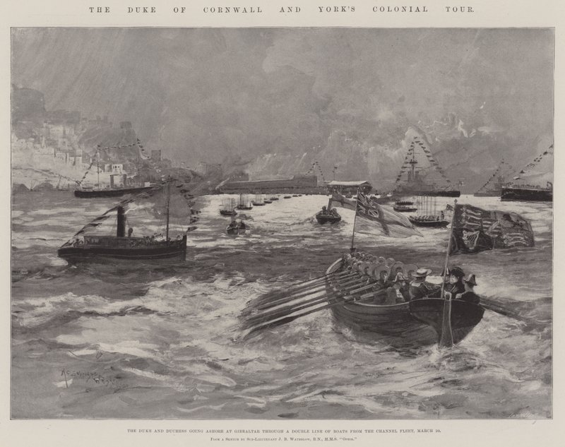 El tour colonial del duque de Cornualles y York de Henry Charles Seppings Wright