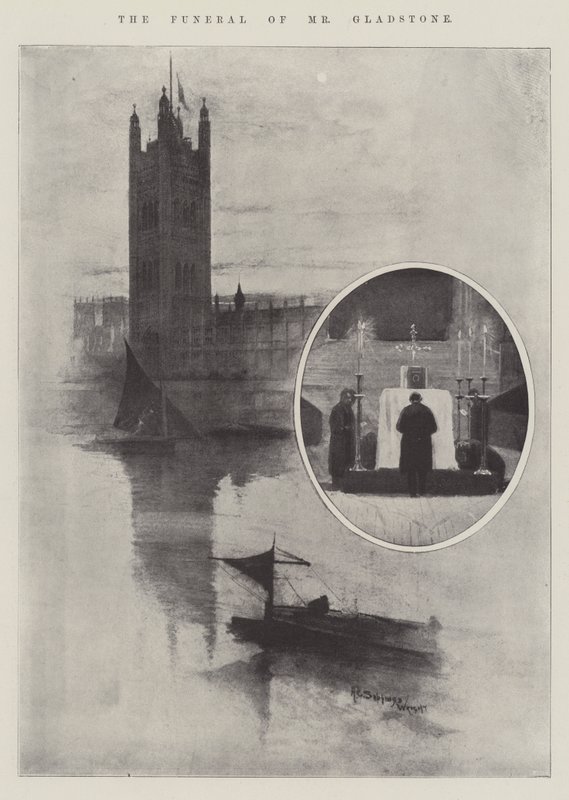 El funeral del Sr. Gladstone de Henry Charles Seppings Wright
