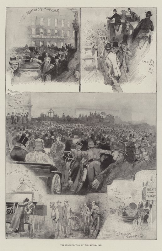 La inauguración del automóvil de Henry Charles Seppings Wright