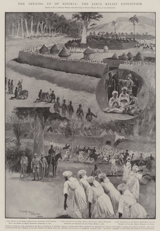 La Apertura de Nigeria, la Expedición de Socorro de Zaria de Henry Charles Seppings Wright