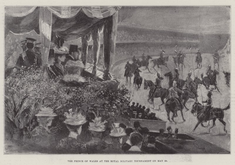 El Príncipe de Gales en el Torneo Militar Real el 29 de mayo de Henry Charles Seppings Wright
