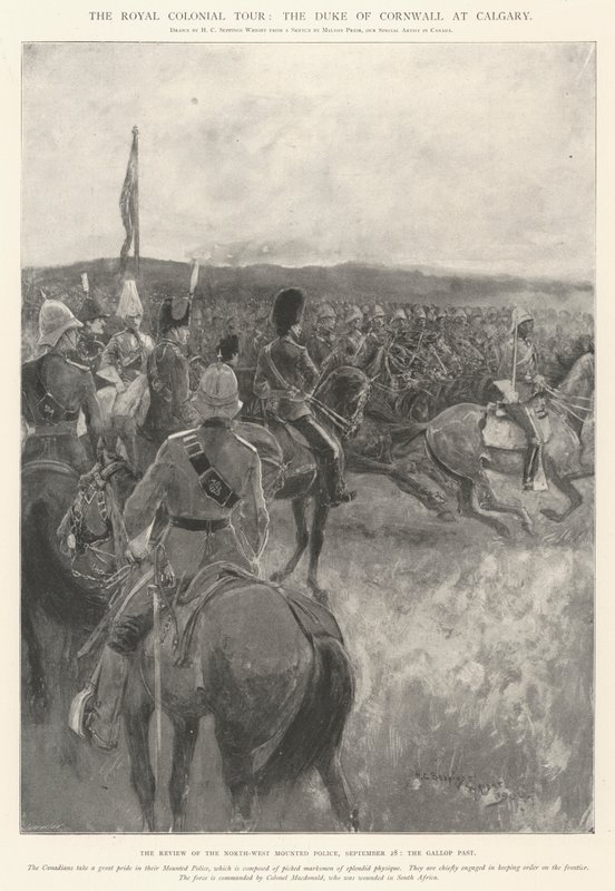 El tour colonial real, el duque de Cornwall en Calgary de Henry Charles Seppings Wright