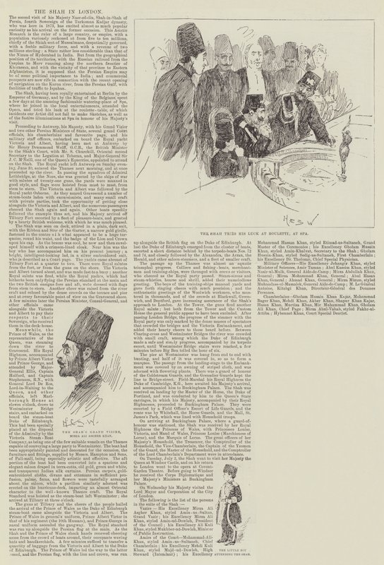 El Shah en Londres de Henry Charles Seppings Wright