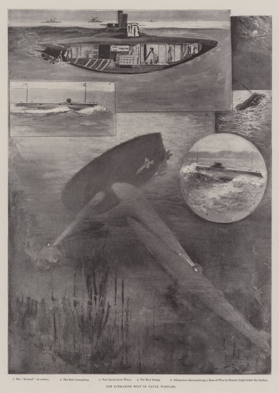 El submarino en la guerra naval de Henry Charles Seppings Wright