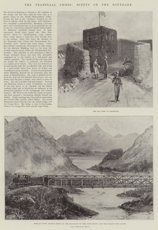 La crisis del Transvaal, escenas en la frontera de Henry Charles Seppings Wright