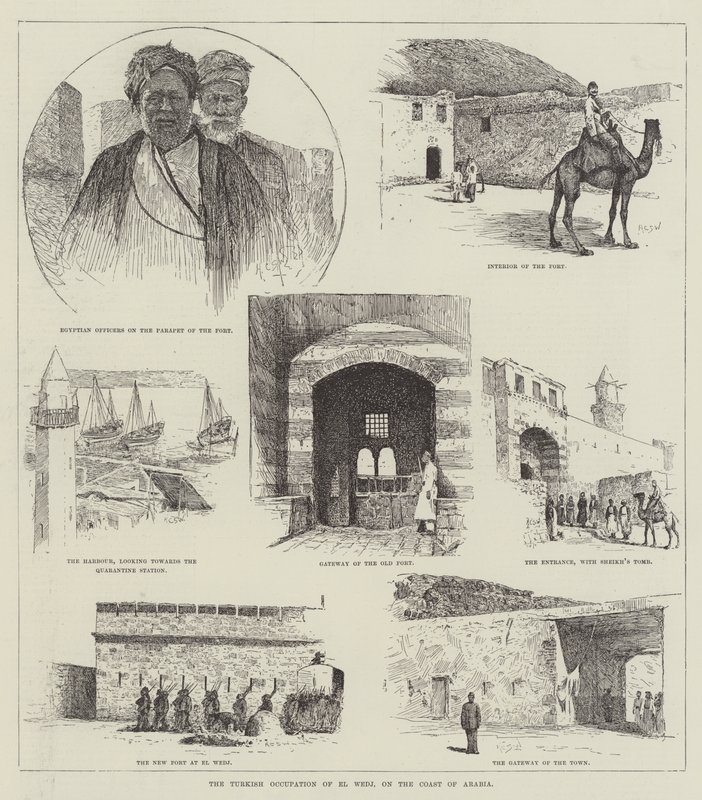 La ocupación turca de El Wedj, en la costa de Arabia de Henry Charles Seppings Wright