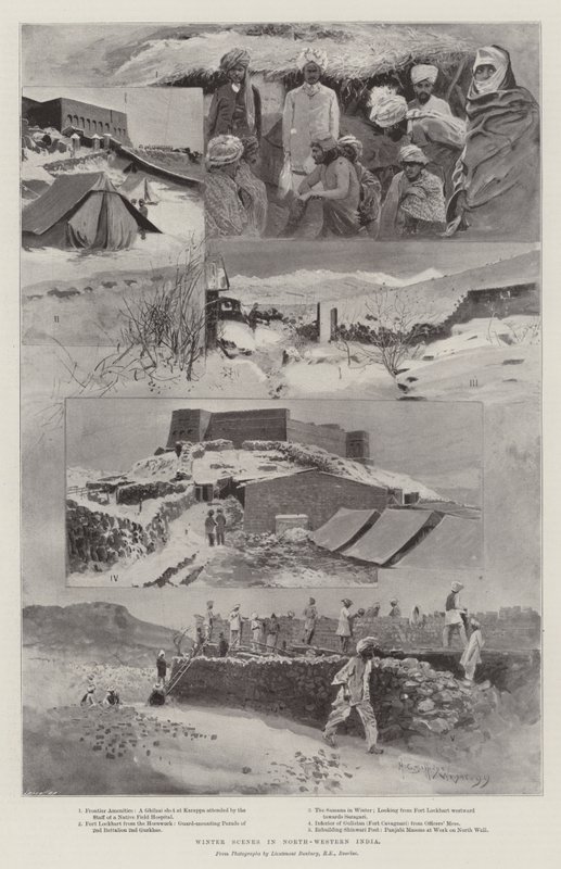 Escenas de invierno en el noroeste de India de Henry Charles Seppings Wright