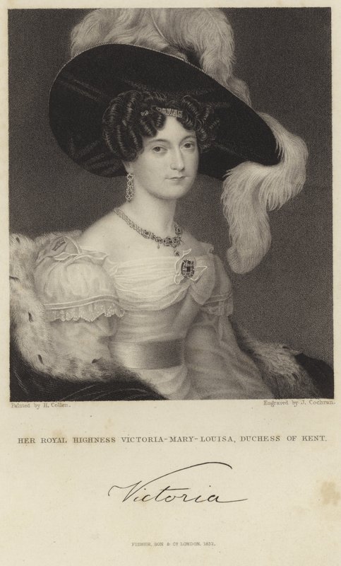 Retrato de la Princesa Victoria de Saxe-Coburg-Saalfeld de Henry Collen