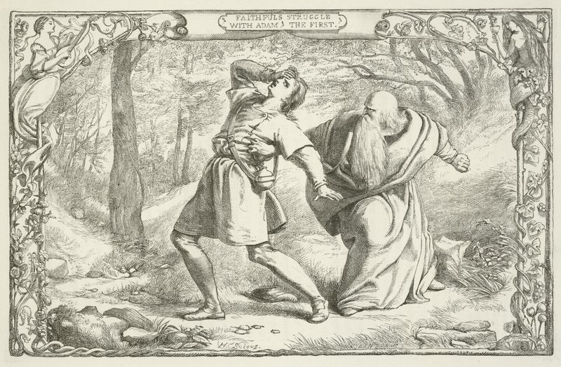 Ilustración para El progreso del peregrino de John Bunyan de Henry Courtney Selous