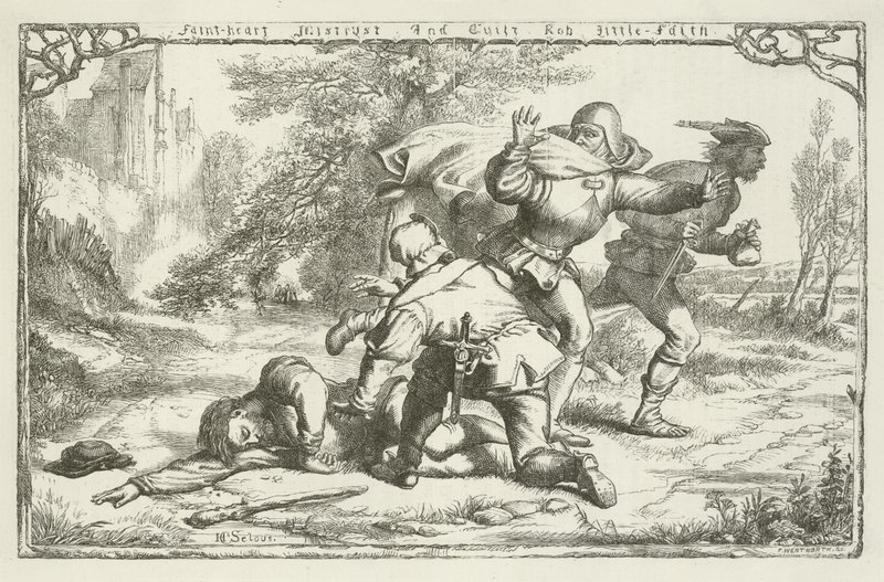 Ilustración para El progreso del peregrino de John Bunyan de Henry Courtney Selous